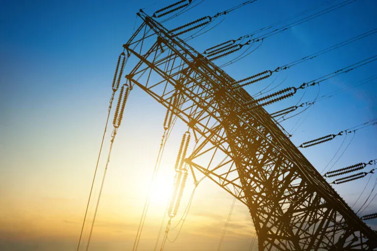 high voltage post or high voltage tower