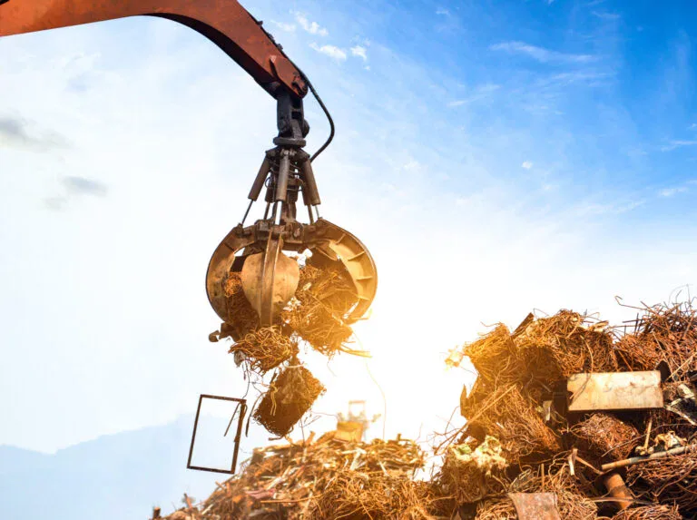 crane grab scrap