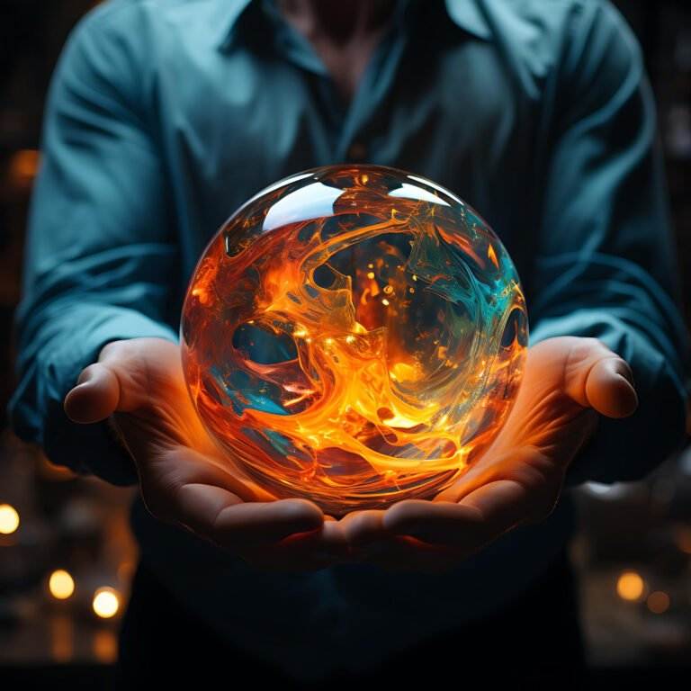in an office consumed by whirlwinds of activity a pair of hands clutches a stress ball